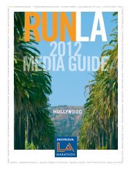 Race Information Guide - LA Marathon