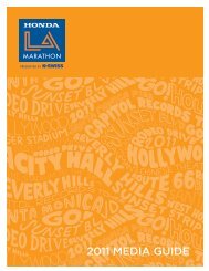 Race Information Guide - LA Marathon