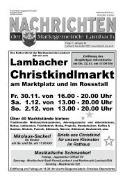 Christkindlmarkt - Lambach