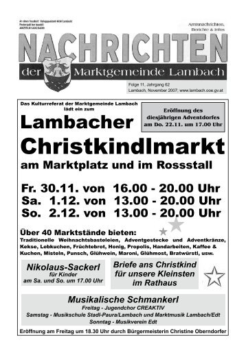 Christkindlmarkt - Lambach