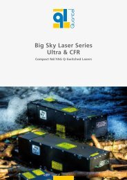 Big Sky Laser Series Ultra & CFR - LAO