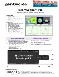 BeamScope™-P8 - Lambda Photometrics