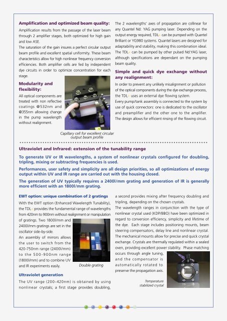 User-friendly Tunable Dye Laser - Lambda Photometrics