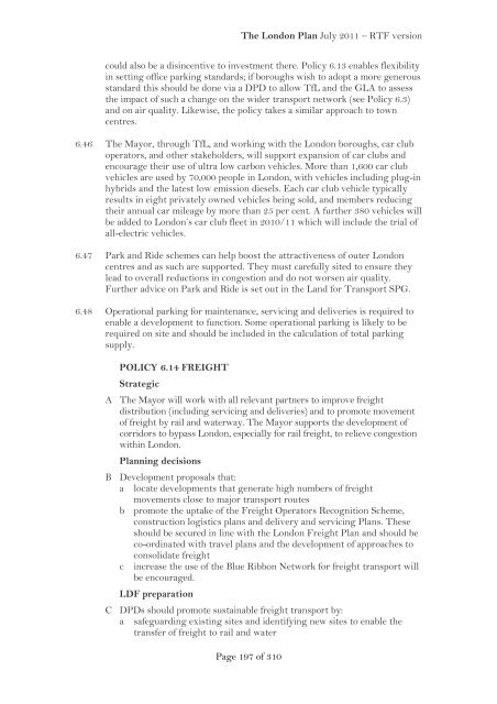 London Plan 2011 PDF 1 MB - Lambeth Council