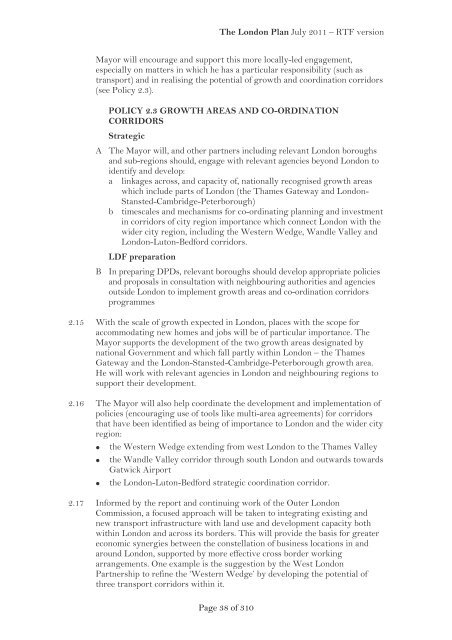 London Plan 2011 PDF 1 MB - Lambeth Council