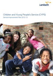 Children and Young People's Service (CYPS - Lambeth Council