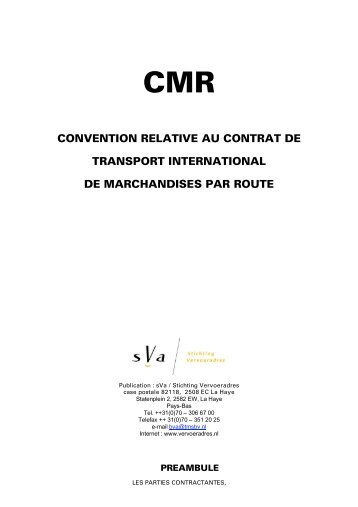 Convention relative au contrat de transport international de ...