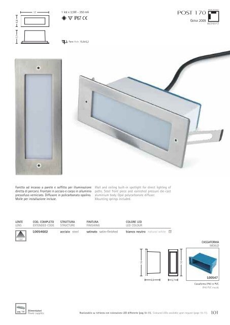 LED 2009 - Lamps & Lighting Ltd