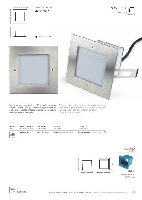 LED 2009 - Lamps & Lighting Ltd