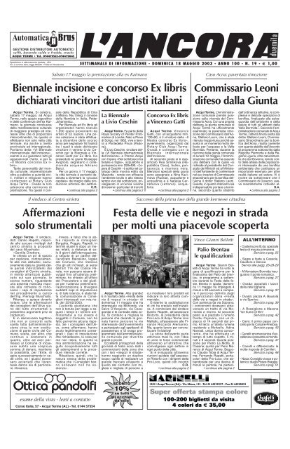 e - L'ANCORA edicola