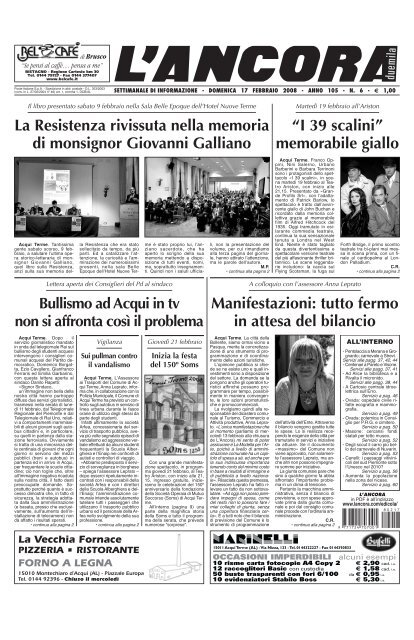 I 39 scalini - L'ANCORA edicola