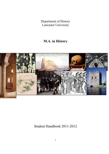 M.A. in History Student Handbook 2011-2012