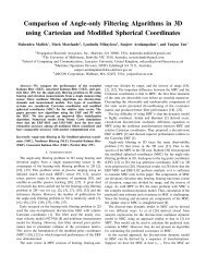 Comparison of Angle-only Filtering Algorithms in 3D using Cartesian ...