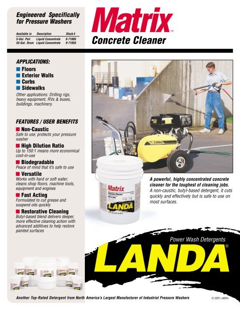 Matrix Concrete Cleaner