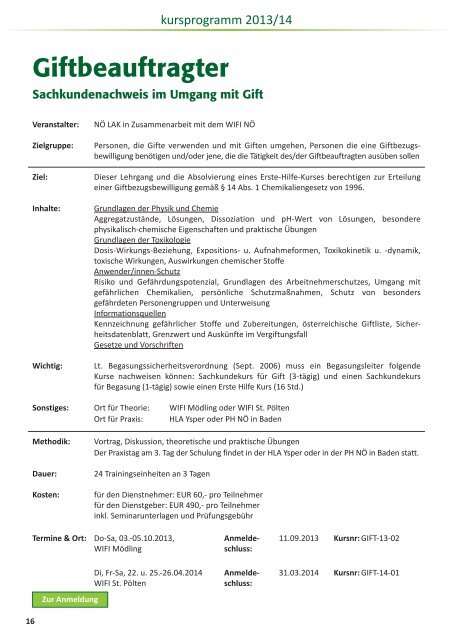 kursprogramm 2013.pdf - Landarbeiterkammer