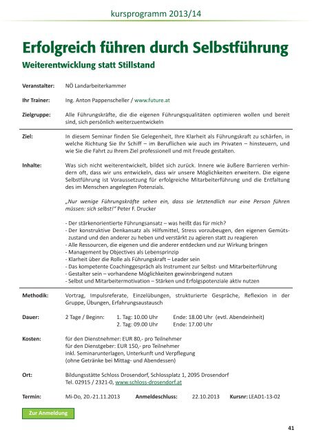 kursprogramm 2013.pdf - Landarbeiterkammer