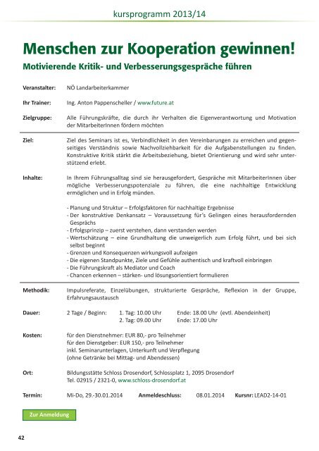 kursprogramm 2013.pdf - Landarbeiterkammer