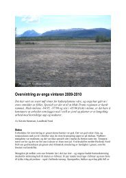 Overvintring av enga vinteren 2009-2010 - Landbruk Nord