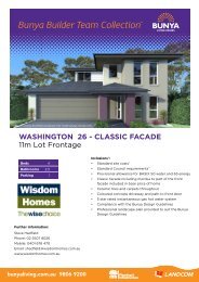 WASHINGTON 26 - CLASSIC FACADE 11m Lot Frontage - Landcom