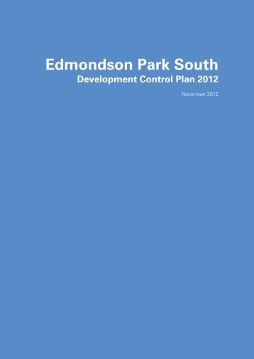 Edmondson Park South Development Control Plan 2012 - Landcom