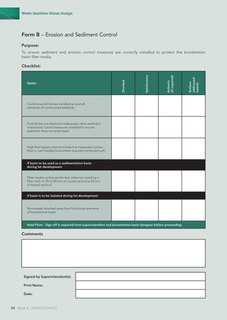 Landcom Book 4 Maintenance - WSUD