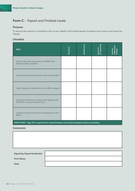 Landcom Book 4 Maintenance - WSUD