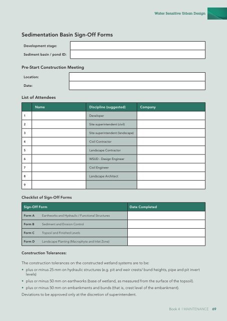 Landcom Book 4 Maintenance - WSUD