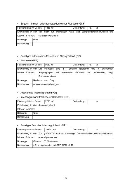 Pflege- und Entwicklungsplan Buschhagenniederung - UniversitÃ¤t ...