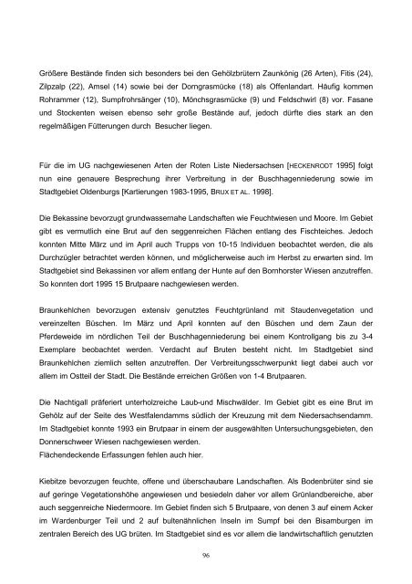 Pflege- und Entwicklungsplan Buschhagenniederung - UniversitÃ¤t ...