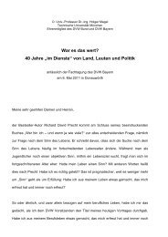 War es das wert? - Lehrstuhl fÃ¼r Bodenordnung und Landentwicklung