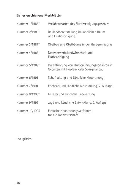 Die Wertermittlung in Verfahren nach dem Flurbereinigungsgesetz