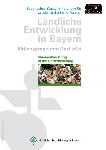 Innenentwicklung in der Dorferneuerung - Demographie-Leitfaden