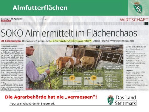 Almwirtschaft in der Steiermark - Landentwicklung