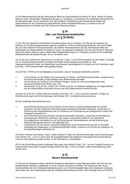 Sächsisches Wassergesetz (SächsWG) - PDF / 650 KB