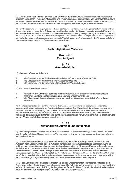 Sächsisches Wassergesetz (SächsWG) - PDF / 650 KB