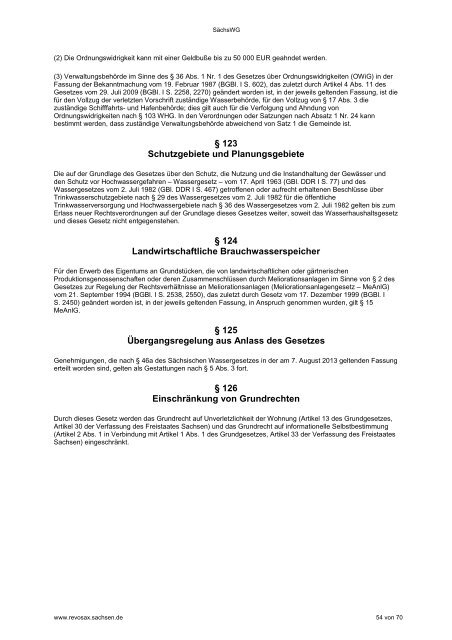 Sächsisches Wassergesetz (SächsWG) - PDF / 650 KB