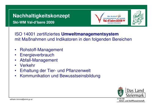 Wirtschaftsinitiative Nachhaltigkeit - Landentwicklung - Steiermark