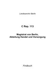 2/1-spaltig, mit EinrÃ¼ckung ab Titelfeld - Landesarchiv Berlin