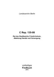 Landesarchiv Berlin C Rep. 135-08 Rat des Stadtbezirks ...