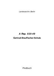 2/1-spaltig, mit EinrÃ¼ckung ab Titelfeld - Landesarchiv Berlin