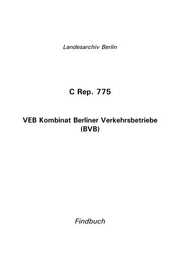 2/1-spaltig, mit EinrÃ¼ckung ab Titelfeld - Landesarchiv Berlin