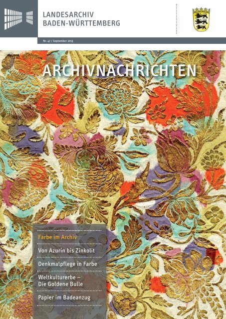 Archivnachrichten Nr. 47 , September 2013 (application/pdf 18.0 MB)