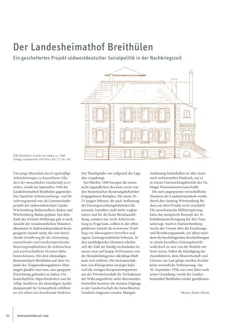 Archivnachrichten Nr. 46 , MÃ¤rz 2013 (application/pdf 2.8 MB)