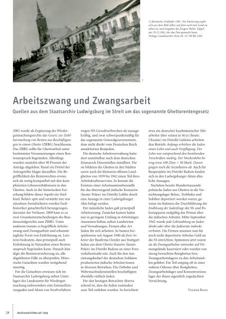 Archivnachrichten Nr. 46 , MÃ¤rz 2013 (application/pdf 2.8 MB)