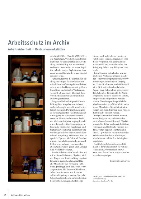 Archivnachrichten Nr. 46 , MÃ¤rz 2013 (application/pdf 2.8 MB)