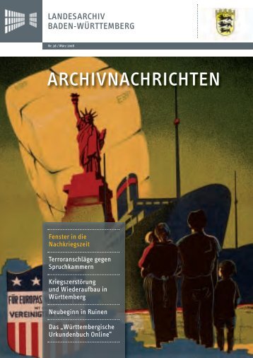 Archivnachrichten Nr. 36 , MÃ¤rz 2008 - Landesarchiv Baden ...