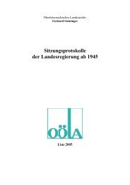 Sitzungsprotokolle der Landesregierung ab 1945