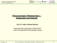 Planungsregion Westsachsen - Landesentwicklung - Freistaat ...