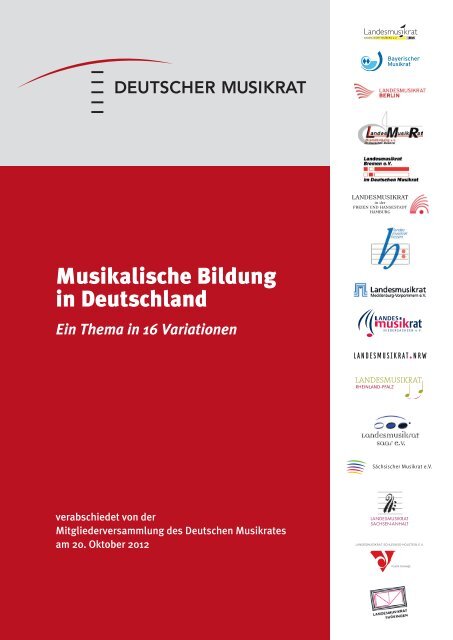 Musikalische Bildung in Deutschland - Deutscher Musikrat
