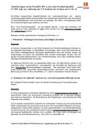 Statement Dr. Meesmann - Landespsychiatrietag Baden- WÃ¼rttemberg